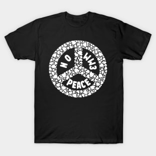 NO WW3 WHITE HEART PEACE SYMBOL PRAYING FOR PEACE T-Shirt